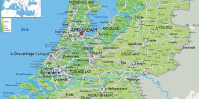 Холандија на мапи